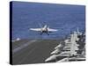 An F-A-18C Hornet Launches Off the Flight Deck of USS Dwight D. Eisenhower-null-Stretched Canvas