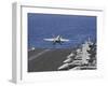 An F-A-18C Hornet Launches Off the Flight Deck of USS Dwight D. Eisenhower-null-Framed Photographic Print