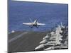 An F-A-18C Hornet Launches Off the Flight Deck of USS Dwight D. Eisenhower-null-Mounted Photographic Print