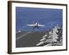 An F-A-18C Hornet Launches Off the Flight Deck of USS Dwight D. Eisenhower-null-Framed Photographic Print