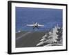 An F-A-18C Hornet Launches Off the Flight Deck of USS Dwight D. Eisenhower-null-Framed Photographic Print