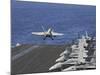 An F-A-18C Hornet Launches Off the Flight Deck of USS Dwight D. Eisenhower-null-Mounted Photographic Print