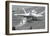 An F-A-18C Hornet Launches Off the Flight Deck of USS Nimitz-null-Framed Photographic Print