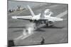 An F-A-18C Hornet Launches Off the Flight Deck of USS Nimitz-null-Mounted Photographic Print