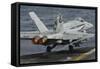 An F-A-18C Hornet Launches Off the Flight Deck of USS Nimitz-null-Framed Stretched Canvas