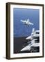 An F-A-18C Hornet Takes Off from the Flight Deck of USS George H.W. Bush-null-Framed Photographic Print