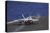 An F-A-18C Hornet Taking Off from USS Dwight D. Eisenhower-null-Stretched Canvas