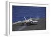 An F-A-18C Hornet Taking Off from USS Dwight D. Eisenhower-null-Framed Photographic Print