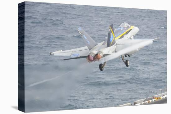 An F-A-18C Hornet Taking Off-null-Stretched Canvas