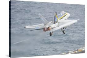 An F-A-18C Hornet Taking Off-null-Stretched Canvas