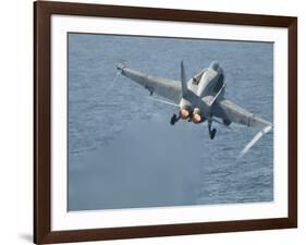 An F-A-18C Hornet Taking Off-null-Framed Photographic Print