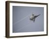 An F-A-18E Super Hornet in Flight over the Gulf of Oman-null-Framed Photographic Print