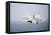 An F-A-18E Super Hornet in Flight over the Gulf of Oman-null-Framed Stretched Canvas