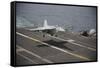 An F-A-18E Super Hornet Lands Aboard the Aircraft Carrier USS Nimitz-null-Framed Stretched Canvas