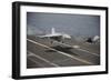 An F-A-18E Super Hornet Lands Aboard the Aircraft Carrier USS Nimitz-null-Framed Photographic Print