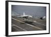 An F-A-18E Super Hornet Lands Aboard the Aircraft Carrier USS Nimitz-null-Framed Photographic Print