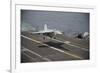 An F-A-18E Super Hornet Lands Aboard the Aircraft Carrier USS Nimitz-null-Framed Photographic Print