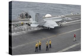 An F-A-18E Super Hornet Launches from the Flight Deck of USS Nimitz-null-Stretched Canvas