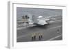 An F-A-18E Super Hornet Launches from the Flight Deck of USS Nimitz-null-Framed Photographic Print