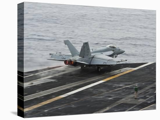 An F-A-18E Super Hornet Launches from the Flight Deck of USS Nimitz-null-Stretched Canvas