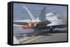 An F-A-18E Super Hornet Launches from USS Nimitz-null-Framed Stretched Canvas