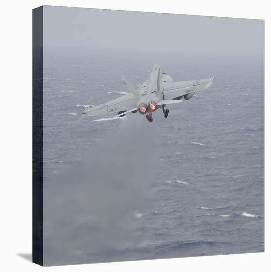 An F-A-18E Super Hornet Launches Off the Flight Deck of USS Nimitz-null-Stretched Canvas