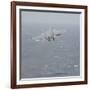 An F-A-18E Super Hornet Launches Off the Flight Deck of USS Nimitz-null-Framed Photographic Print