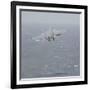 An F-A-18E Super Hornet Launches Off the Flight Deck of USS Nimitz-null-Framed Photographic Print