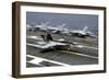 An F-A-18E Super Hornet Makes an Arrested Landing-null-Framed Photographic Print