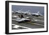 An F-A-18E Super Hornet Makes an Arrested Landing-null-Framed Photographic Print