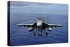 An F-A-18E Super Hornet over the Pacific Ocean-null-Stretched Canvas