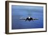 An F-A-18E Super Hornet over the Pacific Ocean-null-Framed Photographic Print