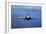 An F-A-18E Super Hornet over the Pacific Ocean-null-Framed Photographic Print