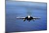 An F-A-18E Super Hornet over the Pacific Ocean-null-Mounted Photographic Print