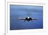 An F-A-18E Super Hornet over the Pacific Ocean-null-Framed Photographic Print