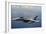 An F-A-18E Super Hornet over the Pacific Ocean-null-Framed Photographic Print