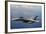 An F-A-18E Super Hornet over the Pacific Ocean-null-Framed Photographic Print