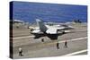 An F-A-18E Super Hornet Prepares to Launch from USS Carl Vinson-null-Stretched Canvas
