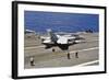 An F-A-18E Super Hornet Prepares to Launch from USS Carl Vinson-null-Framed Photographic Print