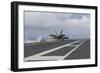 An F-A-18E Super Hornet Takes Off from the Flight Deck of USS George Washington-null-Framed Photographic Print