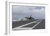 An F-A-18E Super Hornet Takes Off from the Flight Deck of USS George Washington-null-Framed Photographic Print