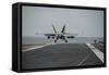 An F-A-18E Super Hornet Takes Off from the Flight Deck of USS George Washington-null-Framed Stretched Canvas