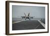 An F-A-18E Super Hornet Takes Off from the Flight Deck of USS George Washington-null-Framed Photographic Print