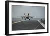 An F-A-18E Super Hornet Takes Off from the Flight Deck of USS George Washington-null-Framed Photographic Print