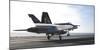 An F-A-18E Super Hornet Touches the Flight Deck of USS Nimitz-null-Mounted Photographic Print