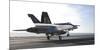 An F-A-18E Super Hornet Touches the Flight Deck of USS Nimitz-null-Mounted Photographic Print