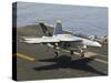 An F/A-18E Super Hornet Trap Landing on the Flight Deck of USS Harry S. Truman-Stocktrek Images-Stretched Canvas