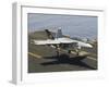 An F/A-18E Super Hornet Trap Landing on the Flight Deck of USS Harry S. Truman-Stocktrek Images-Framed Photographic Print