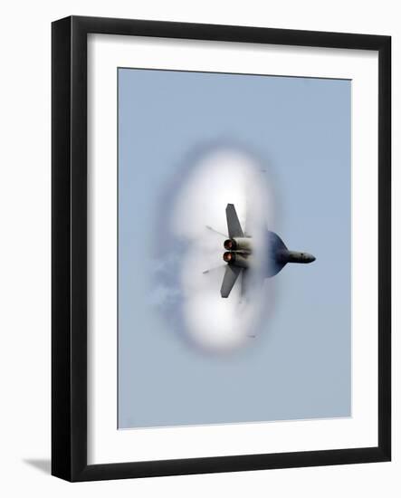 An F/A-18F Super Hornet Completes a Super-sonic Flyby-Stocktrek Images-Framed Photographic Print