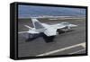 An F-A-18F Super Hornet Lands on the Flight Deck of USS Nimitz-null-Framed Stretched Canvas